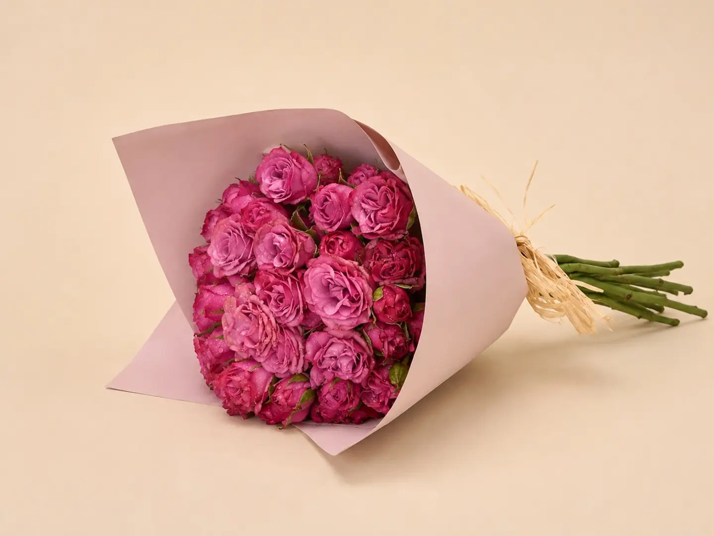 10 أغصان سبراي روز فوشي